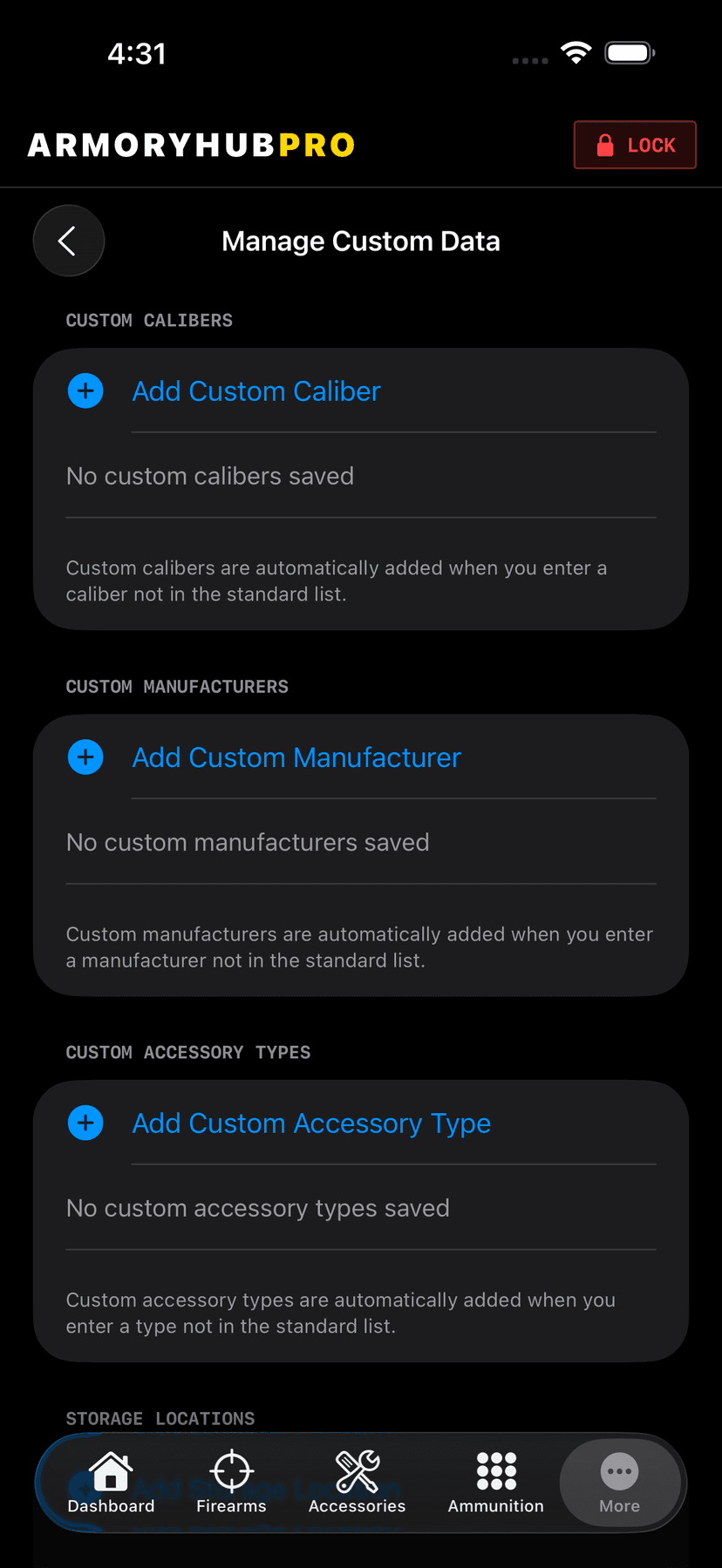 Custom Data Management